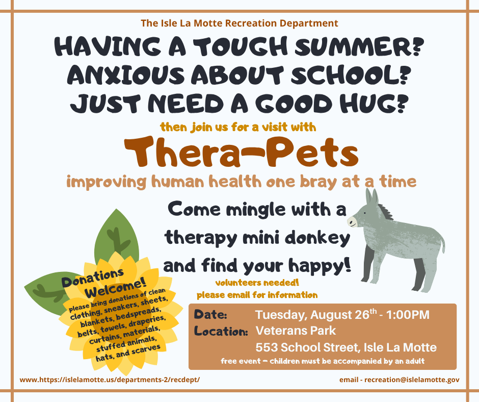Thera-Pets at Veterans Park @ Veterans Park