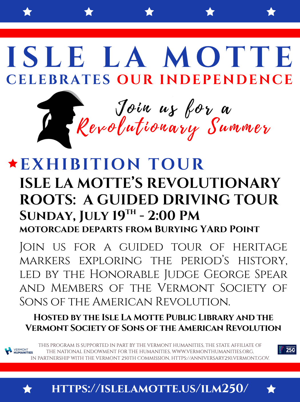 Isle La Motte's Revolutionary Roots:  A Guided Driving Tour @ Burying Yard Point, Isle La Motte