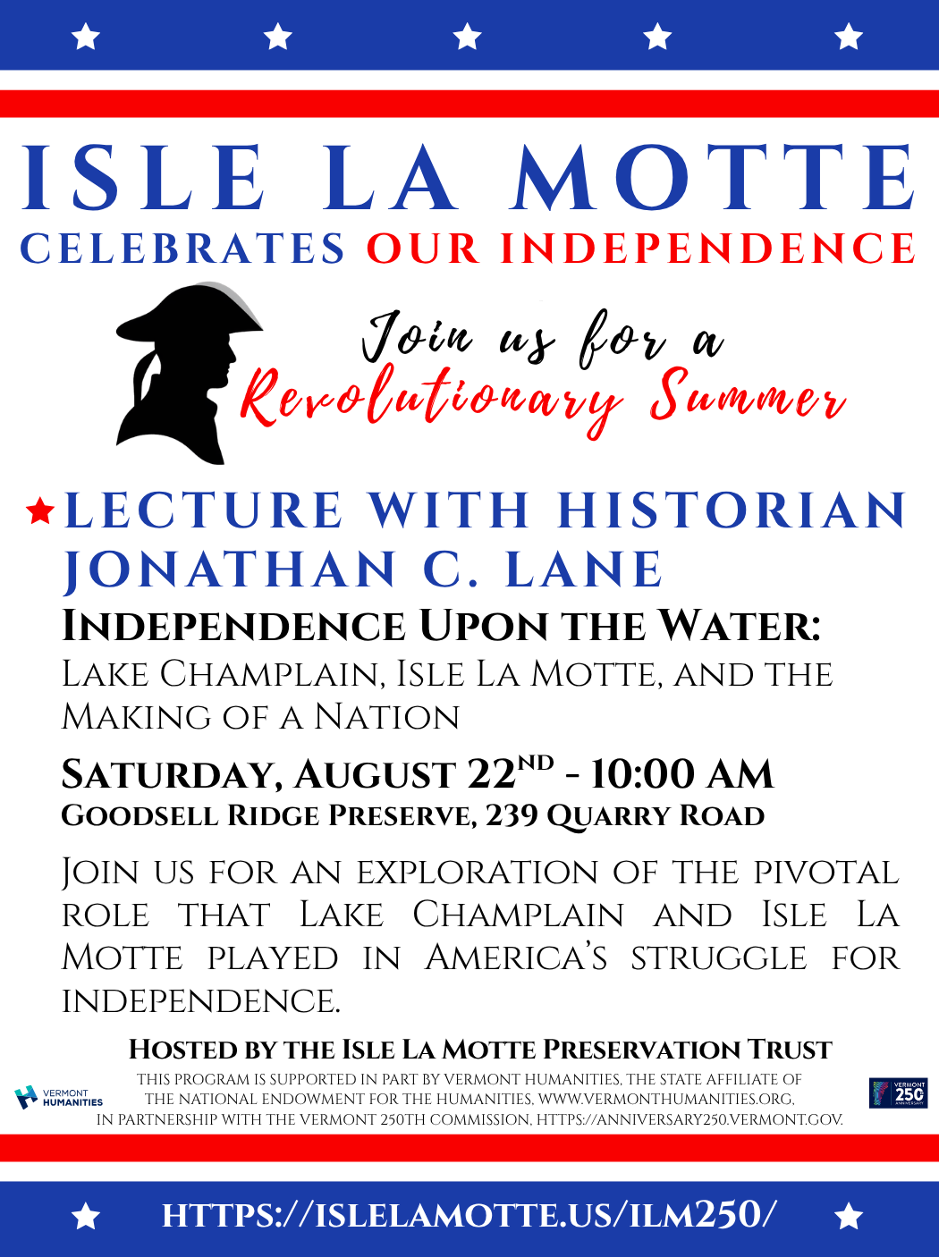 Revolutionary War Lecture with Jonathan Lane @ Goodsell Ridge Preserve + Zoom